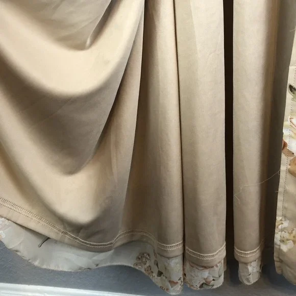 Aakaa Womens Babydoll Maxi Dress Small Floral Smocked Boho Cottagecore Elegant - Picture 5 of 12